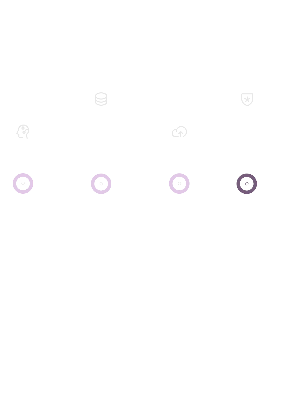 Illustration showing steps in AI workflow: training with human head icon, storage with stack icon, cloud upload, and shield for security; below is code snippet defining an interface and async fetch function with prompt 'cyberpunk cat'.