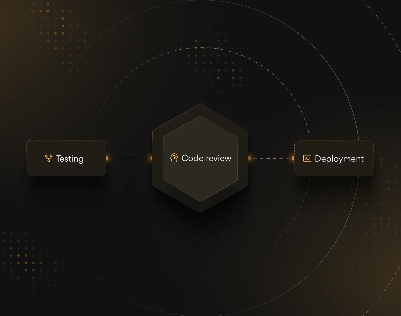 Graphic showing a fingerprint icon at the top, a password entry box with hidden characters in the center, and an unlocked padlock icon at the bottom on a dark background with scattered alphanumeric characters.