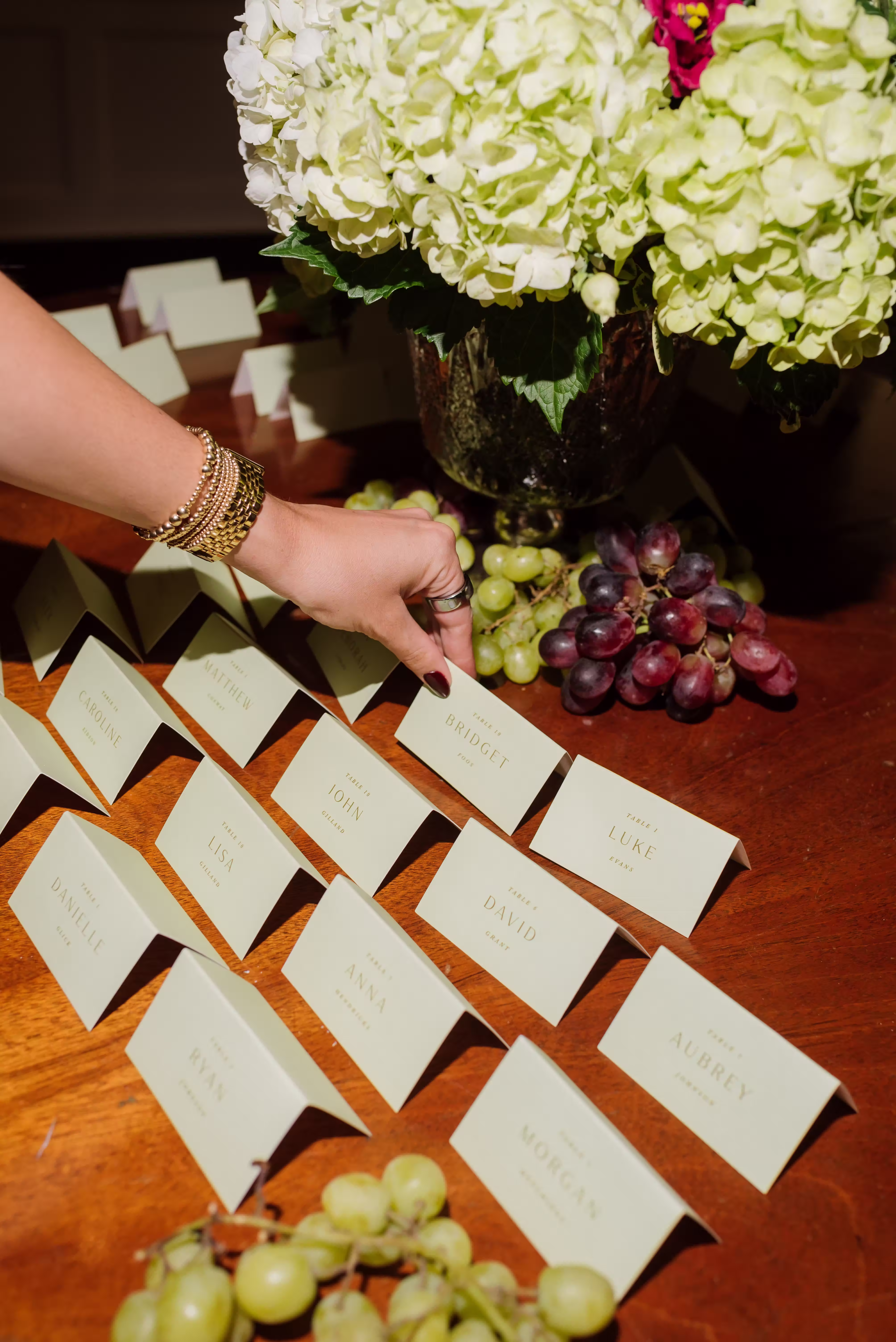 wedding reception florals