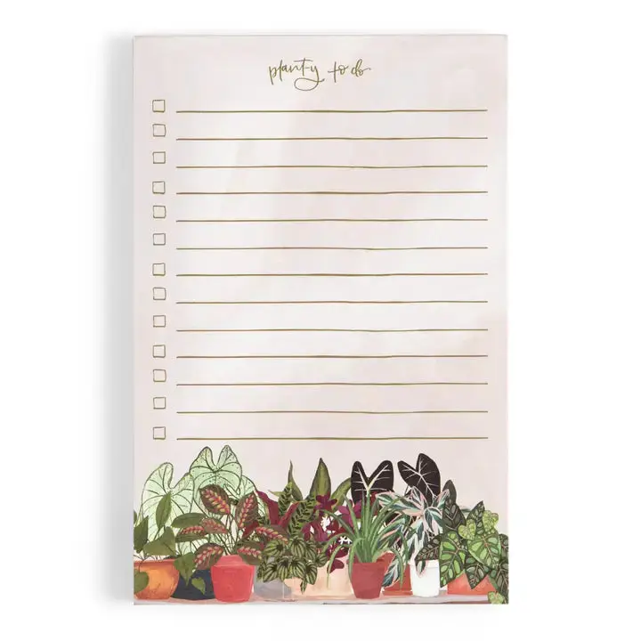 Houseplants Planty To Do Notepad