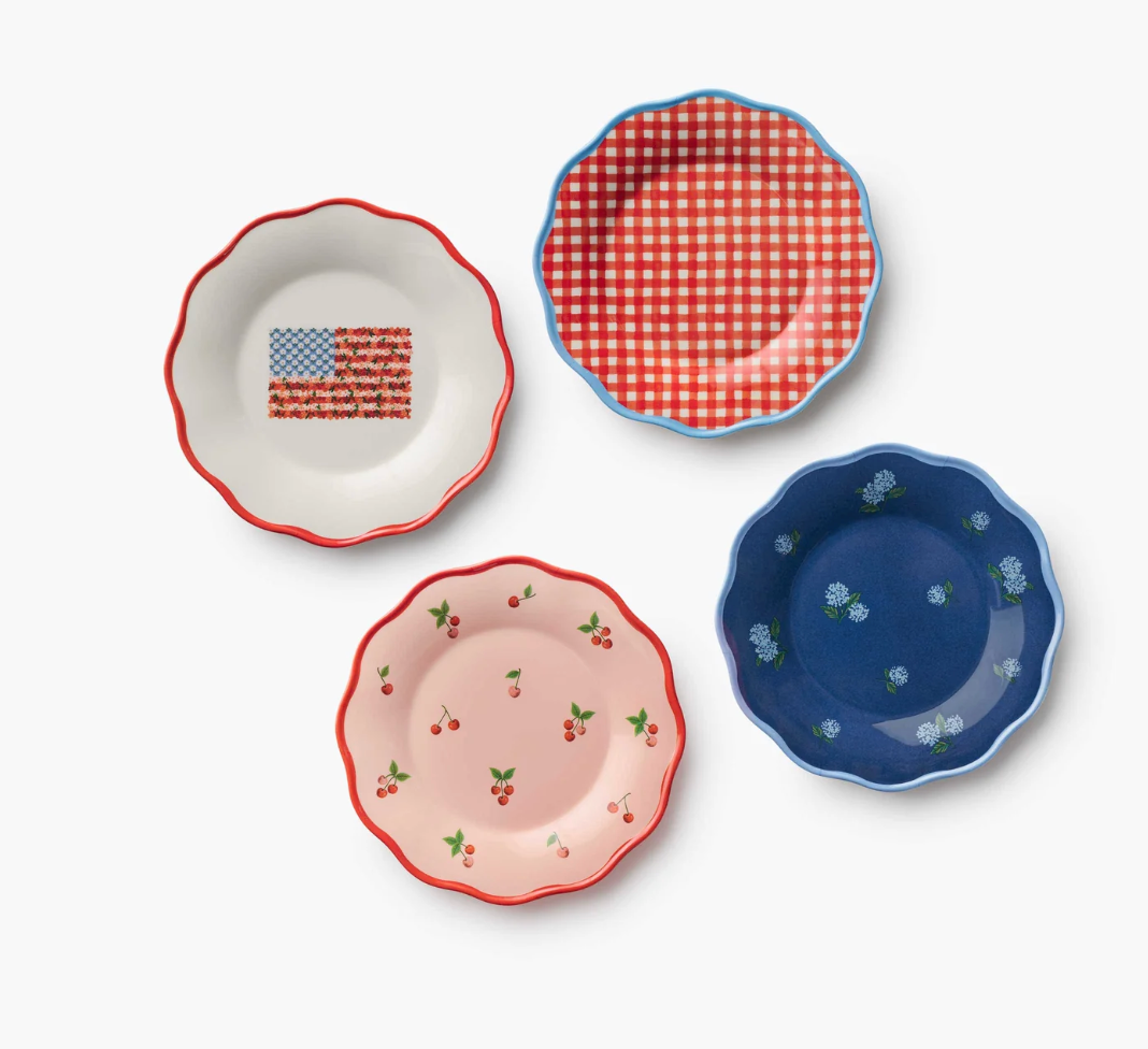 Americana Melamine Assorted Dessert Plate