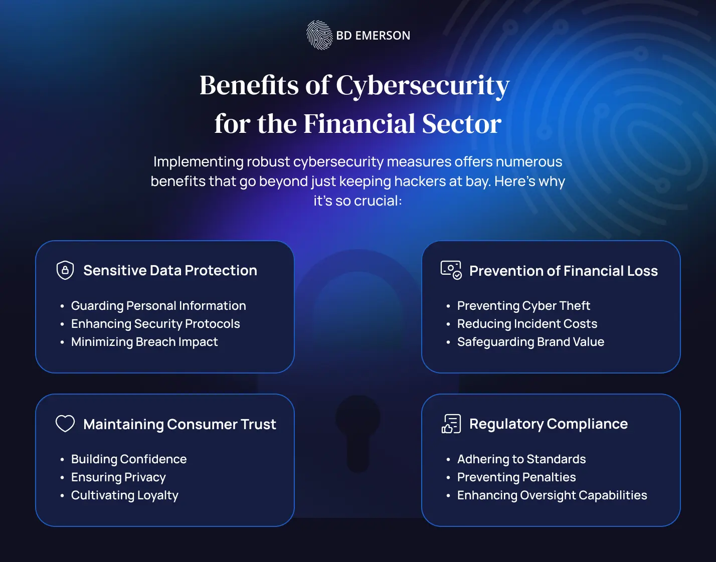 Benefits of cyber security for the financial sector