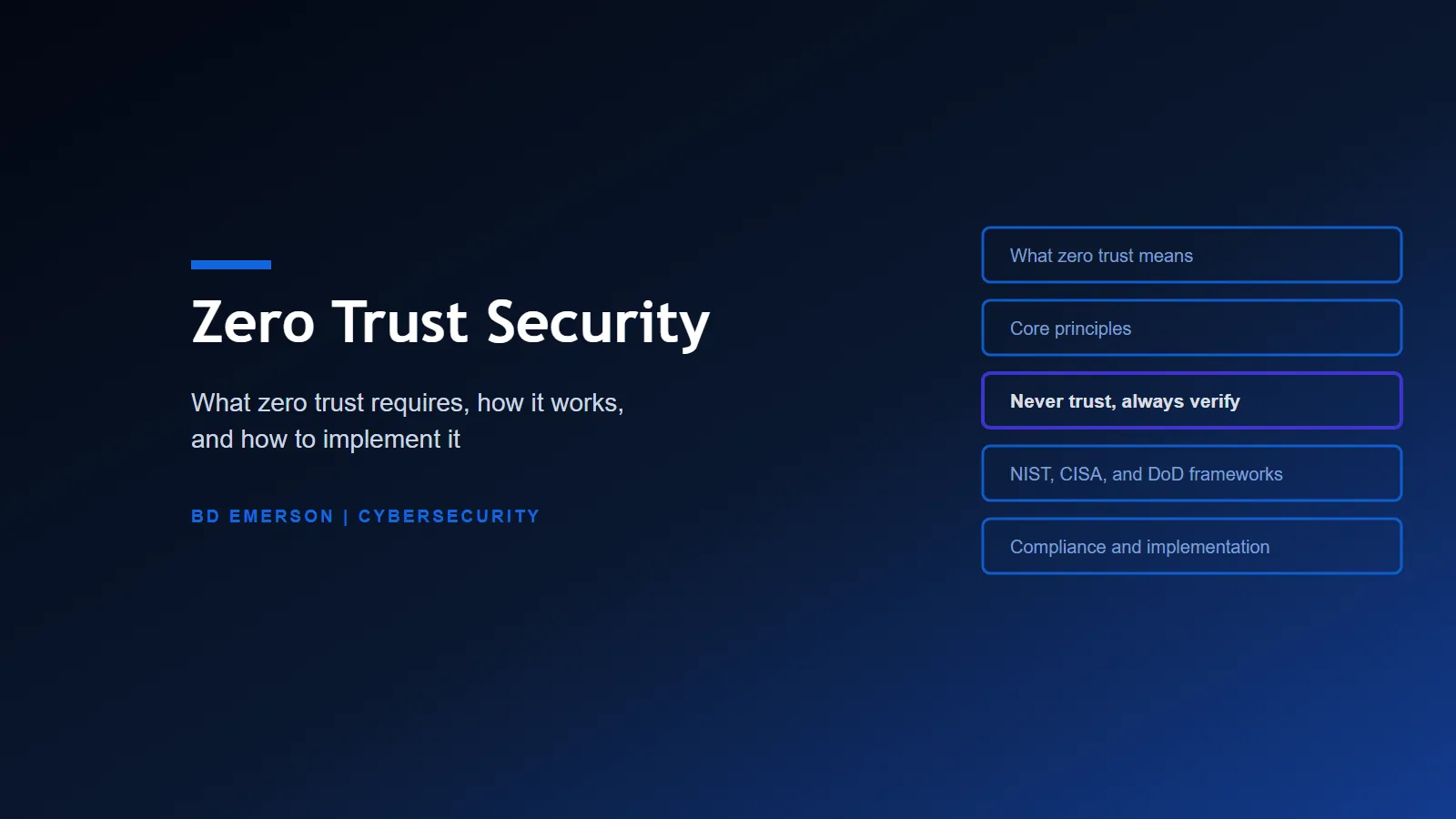What Is Zero Trust Security? Definition, Key Principles, and How It Works