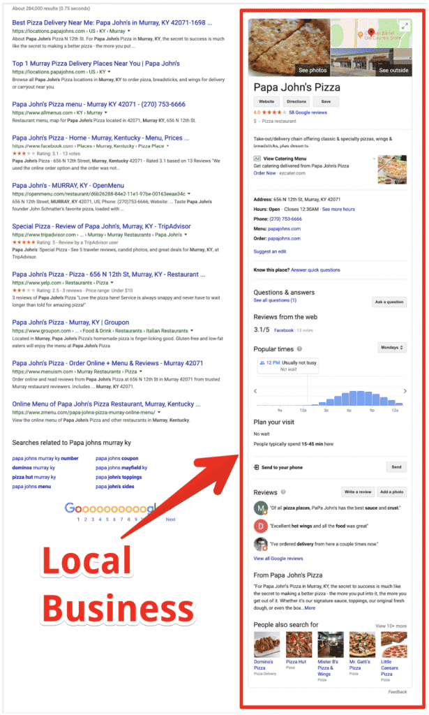 Serp Knowledge Panel