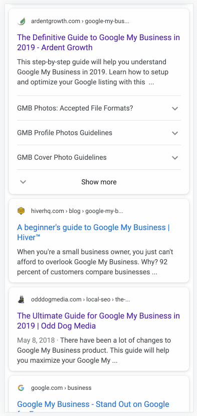 Serp Faq Mobile