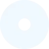 Circular light blue shape with a small irregular black dot near its center.