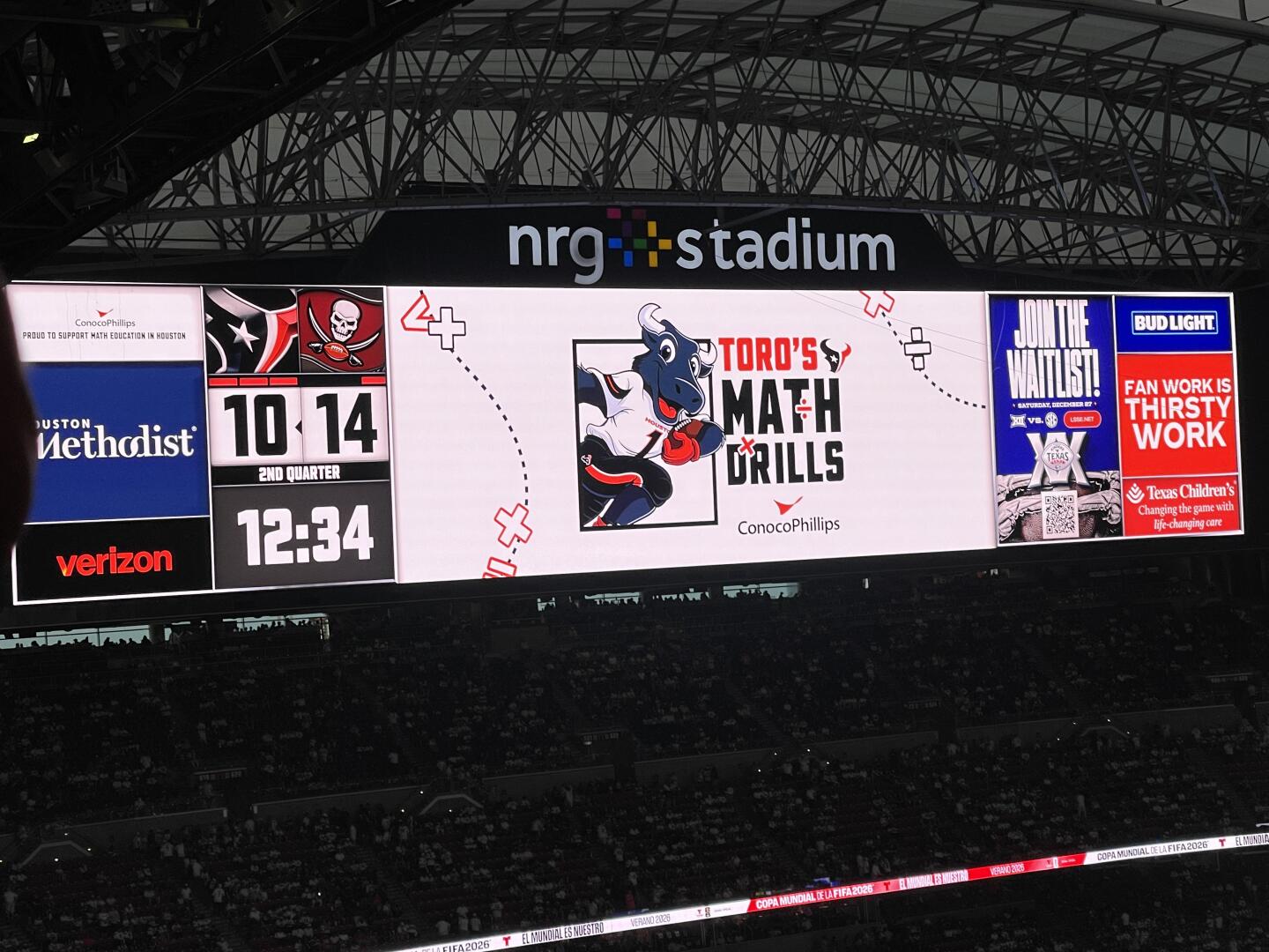 Houston Texans TORO's Math Drills