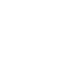 Valkoinen prosenttimerkki koristereunaisessa ympyrässä mustalla taustalla.