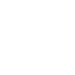 Yksinkertainen valkoinen tiiliseinäpiktogrammi mustalla taustalla.