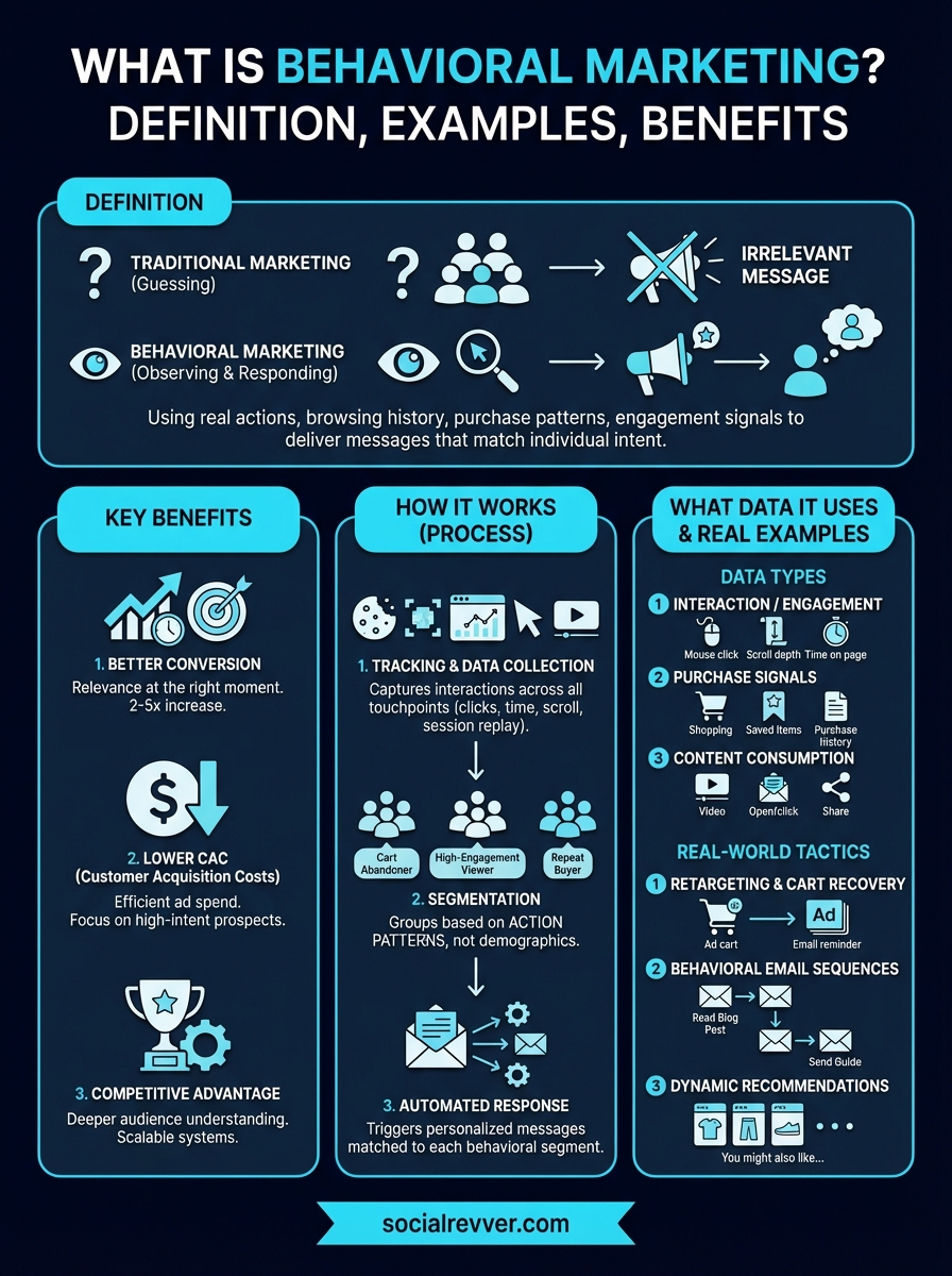 what is behavioral marketing infographic