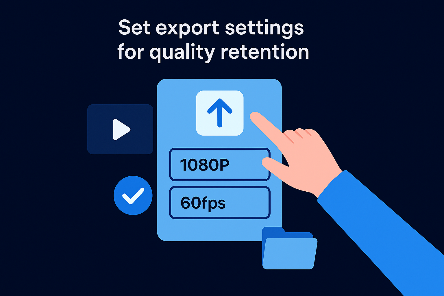 Set export settings for quality retention