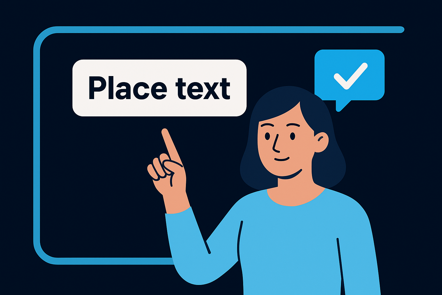 Place text where viewers actually look