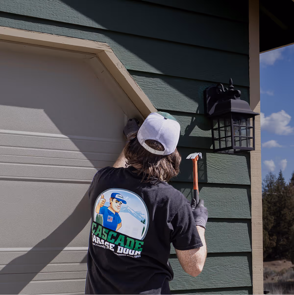 Cascade Garage Door technician working