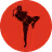 SMPR Fitness in Redmond, Oregon logo. Red background with muay thai fighter kicking.