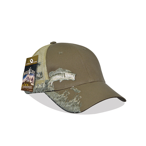 Pre-decorated wildlife mesh cap for finishing