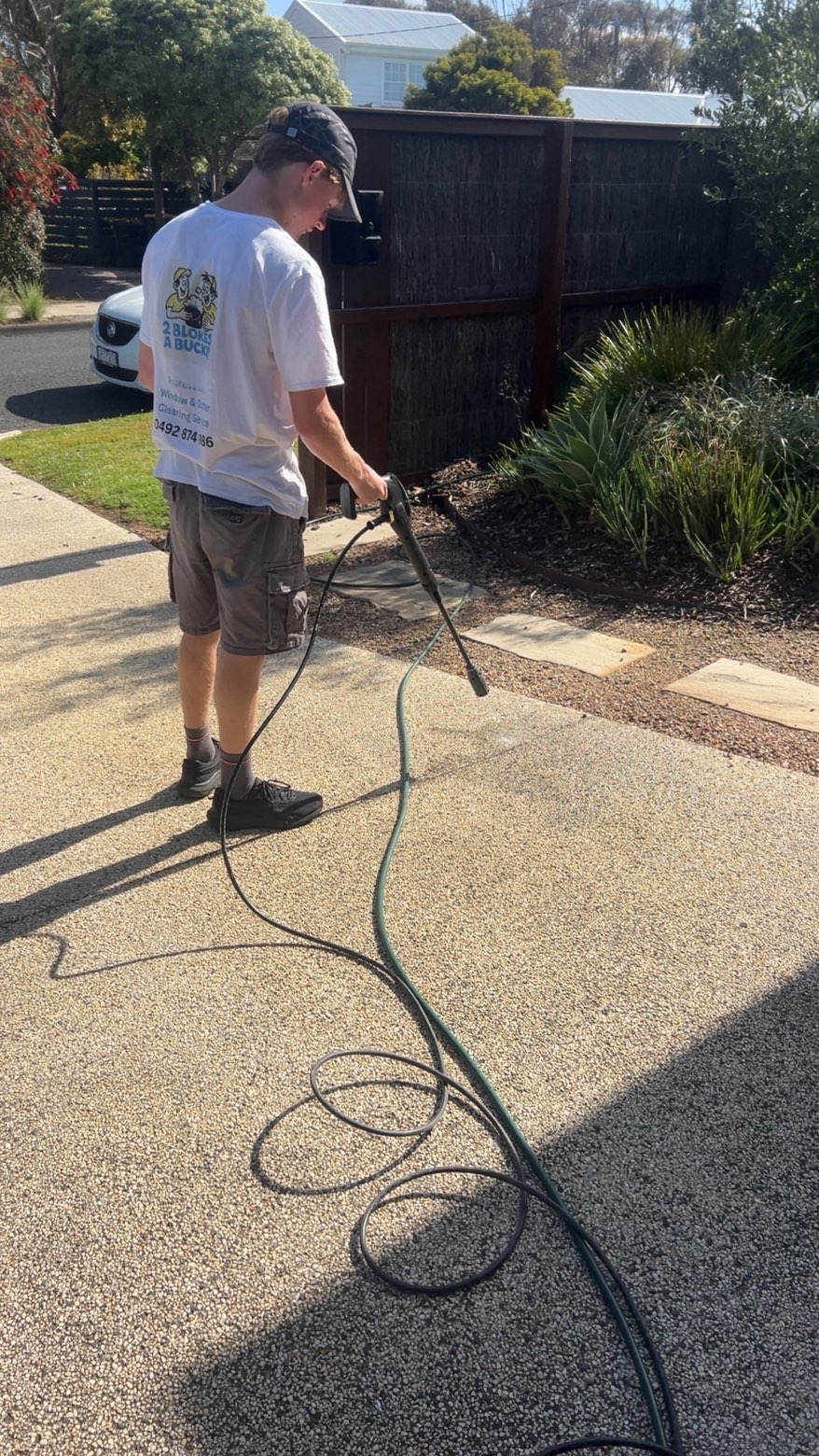 image of team member explaining a conservation project