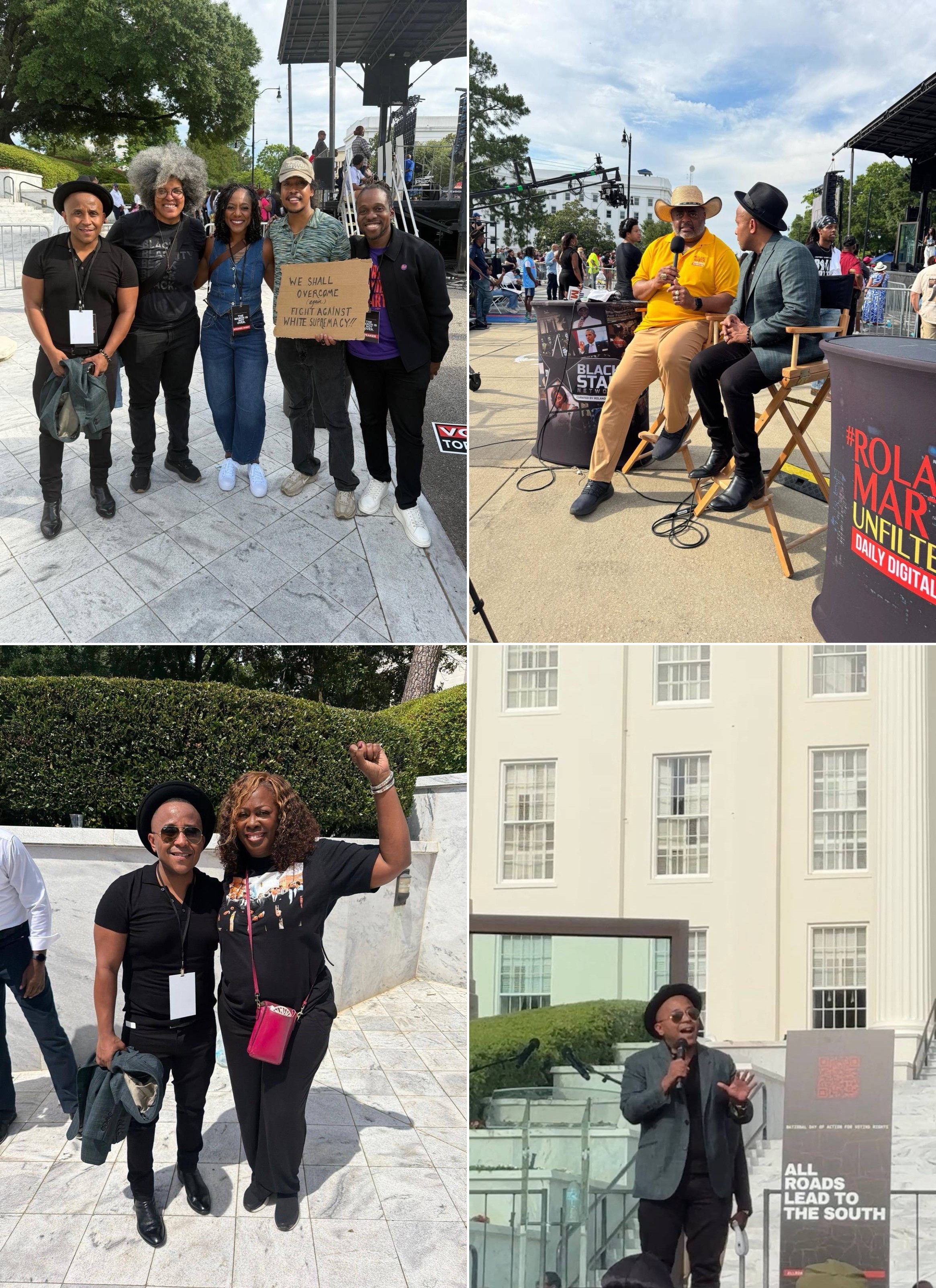 All Roads Lead to the South rally, Montgomery Alabama — photo collage