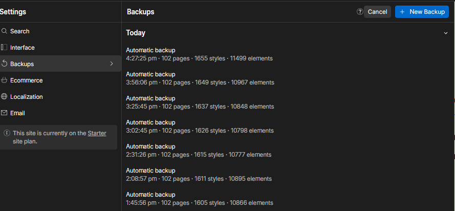 Finatech X Webflow Template and UI Kit Backups
