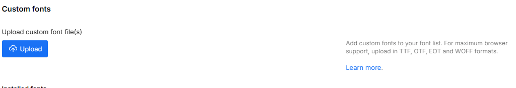 Finatech X Webflow Template and UI Kit Custom Fonts
