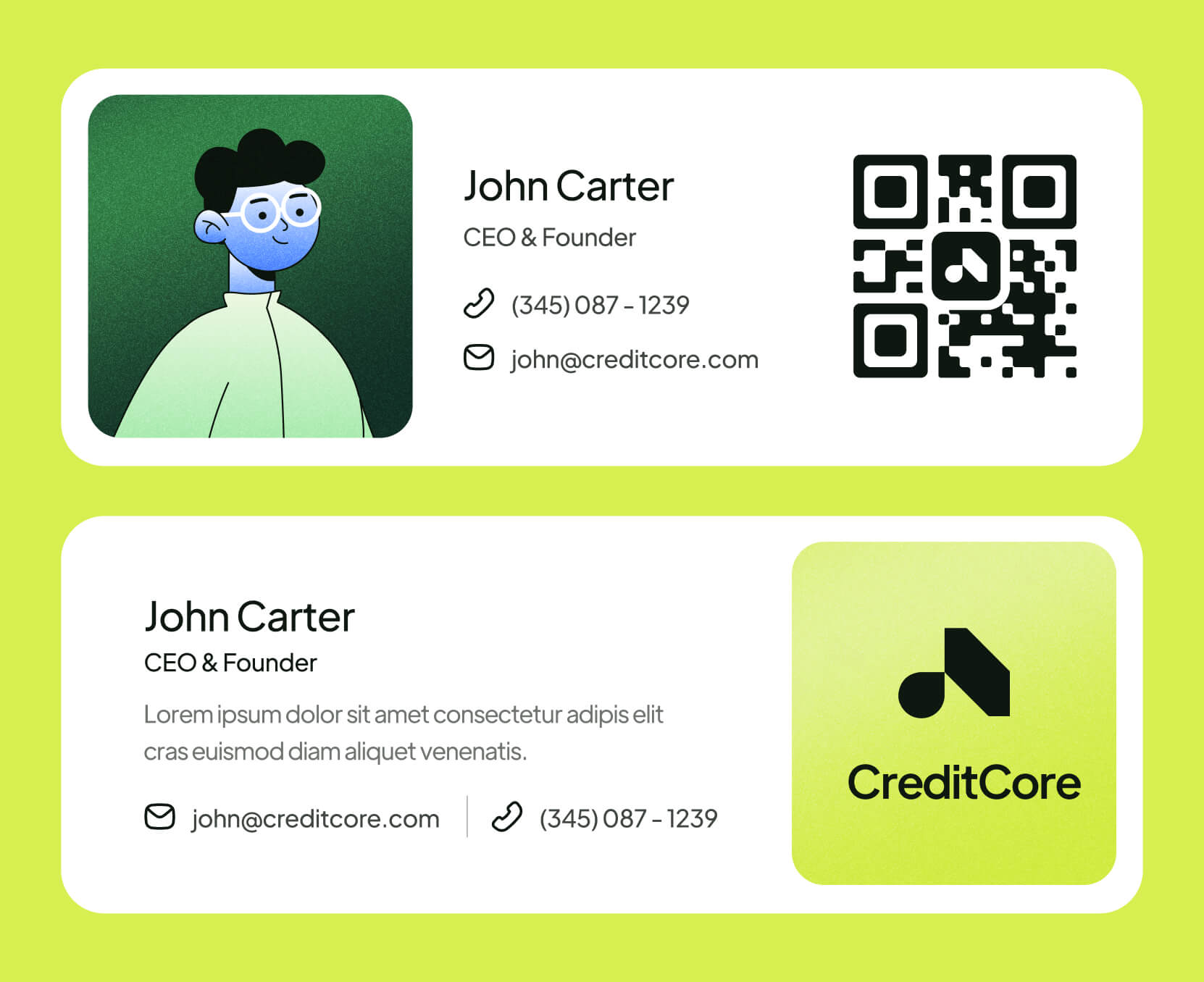 CreditCore - Email Signature Included - Bank Webflow Template
