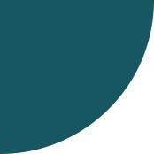 Partial dark teal circle on a white background in the top left corner.