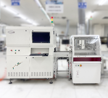 Automated production line equipment at NEXCOM's manufacturing facility