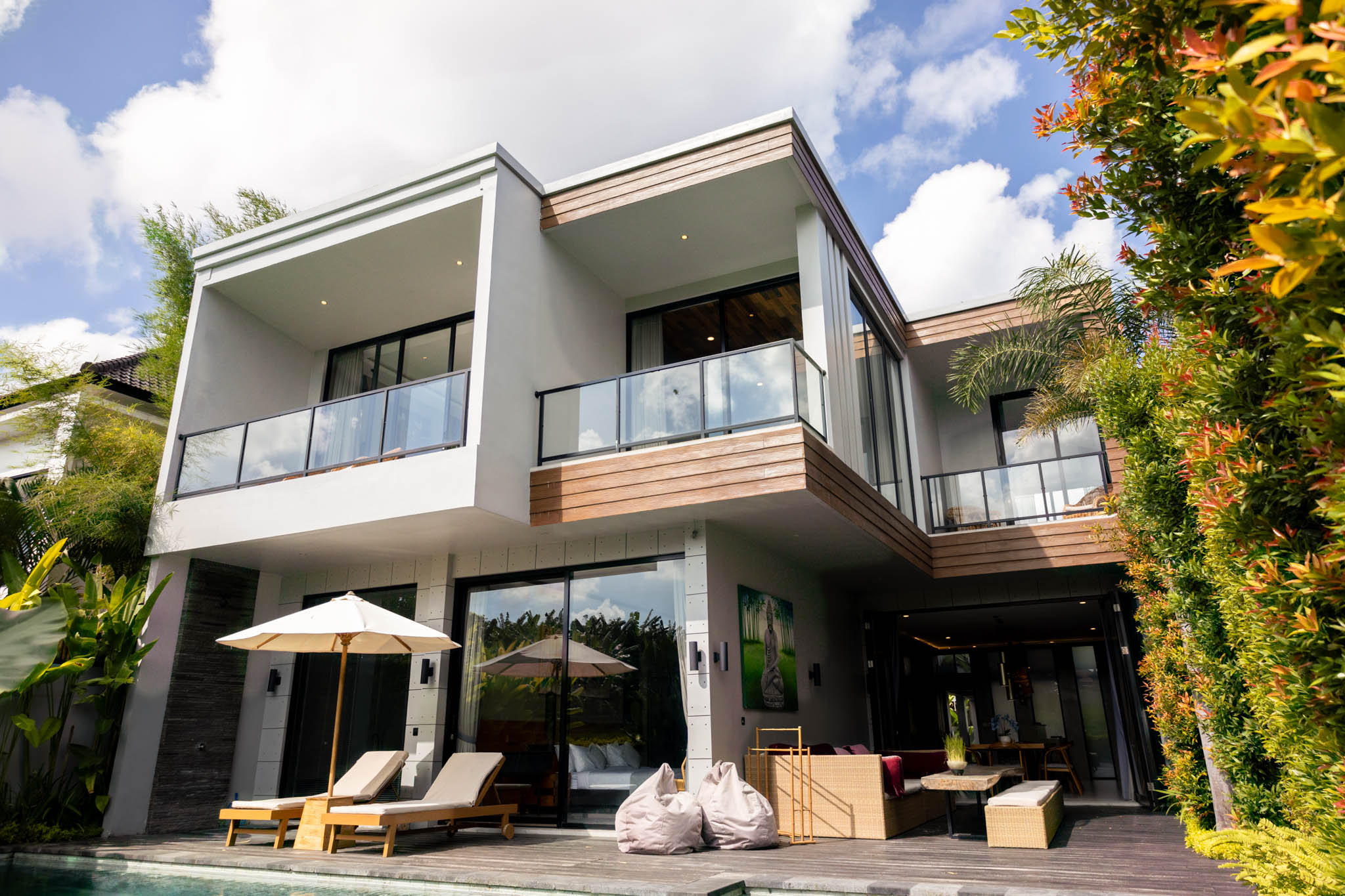 Tropical Ricefield View Canggu 4 Bedroom Villa