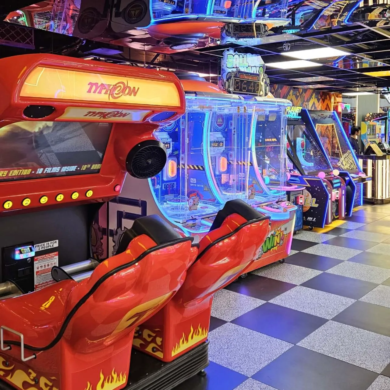 Arcade floor at KOKO Amusement Town Hall, two minutes from Town Hall Station