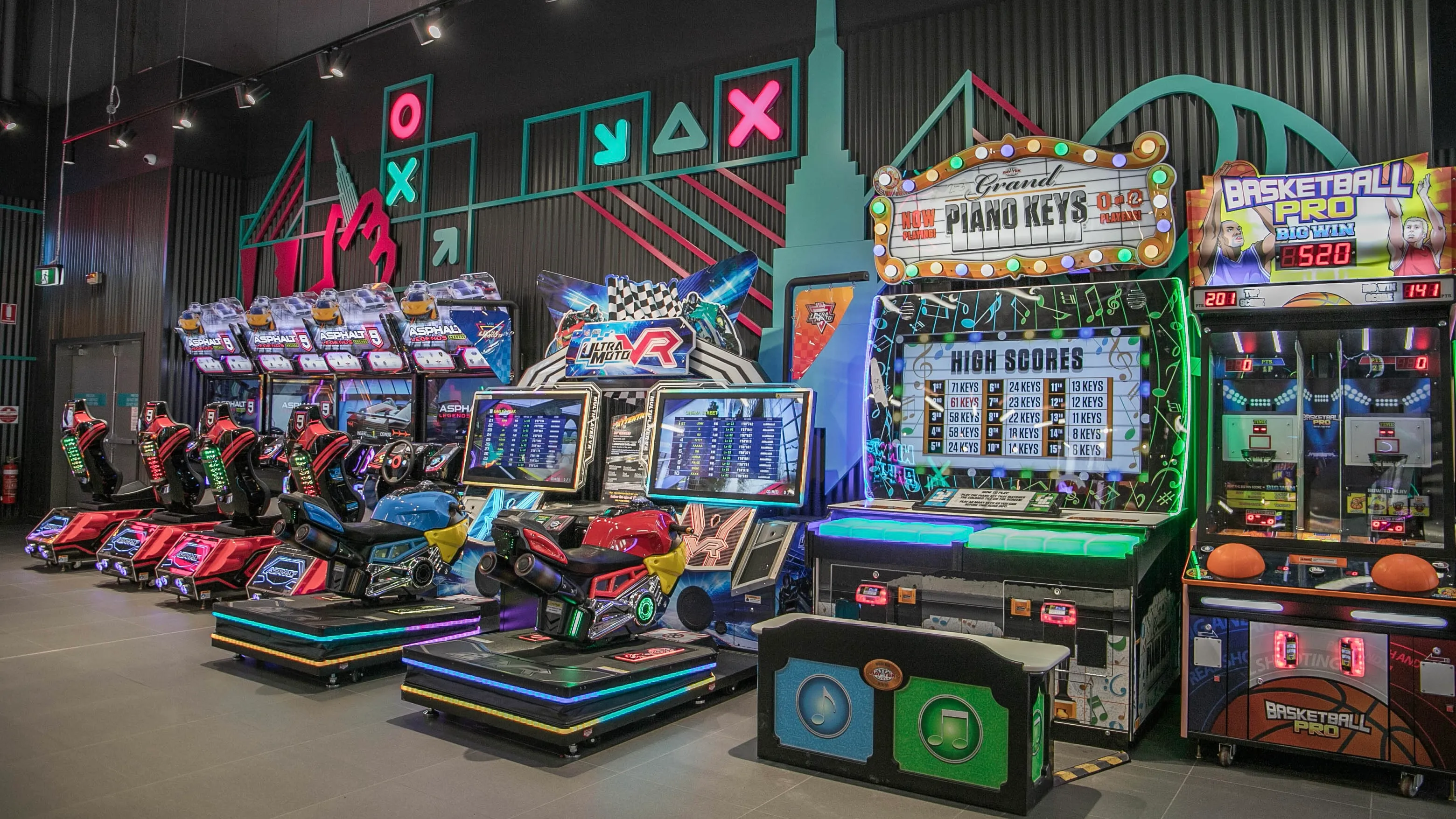 Arcade games at KOKO Amusement Hornsby