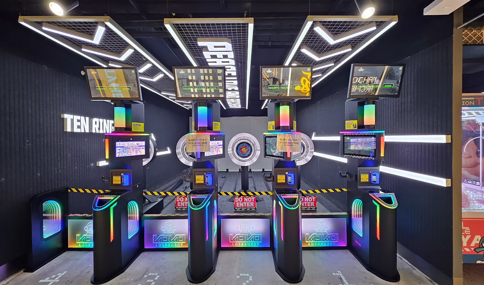 Archery range at KOKO Amusement Haymarket