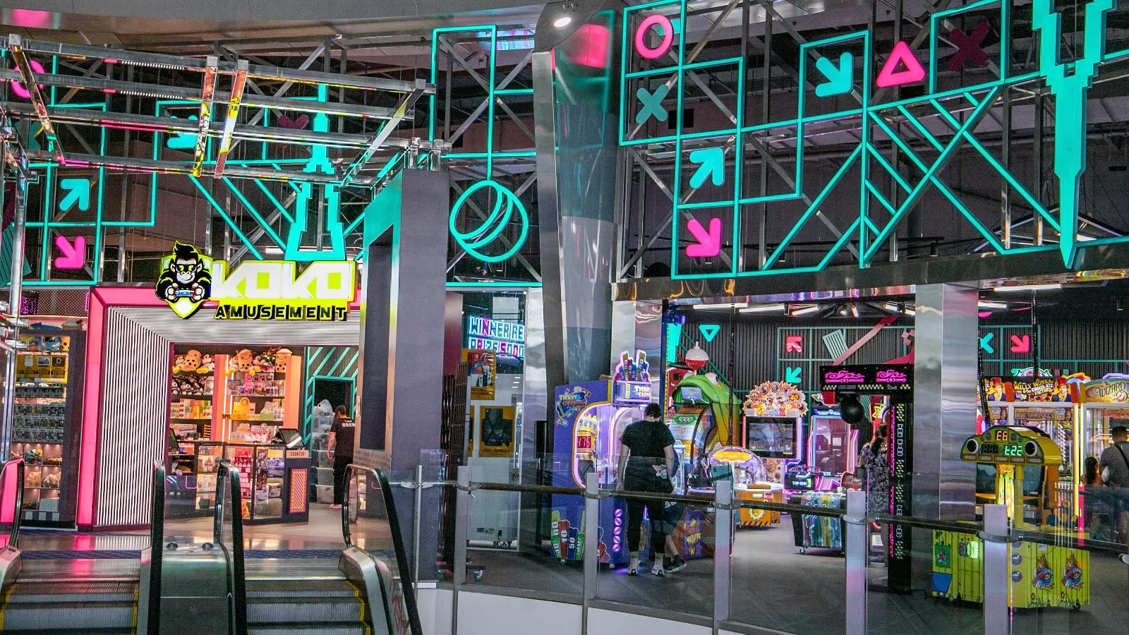 Prize redemption counter at KOKO Amusement Hornsby