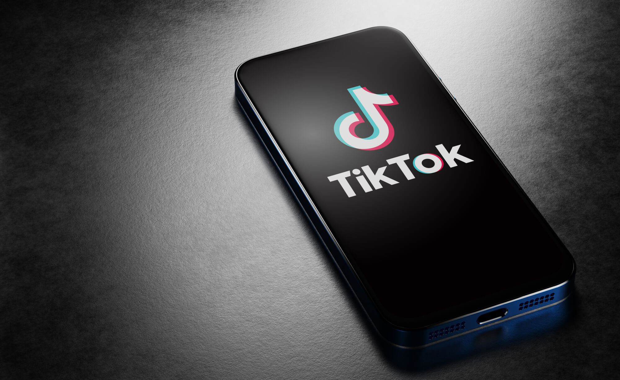 phone showing tiktok on screen
