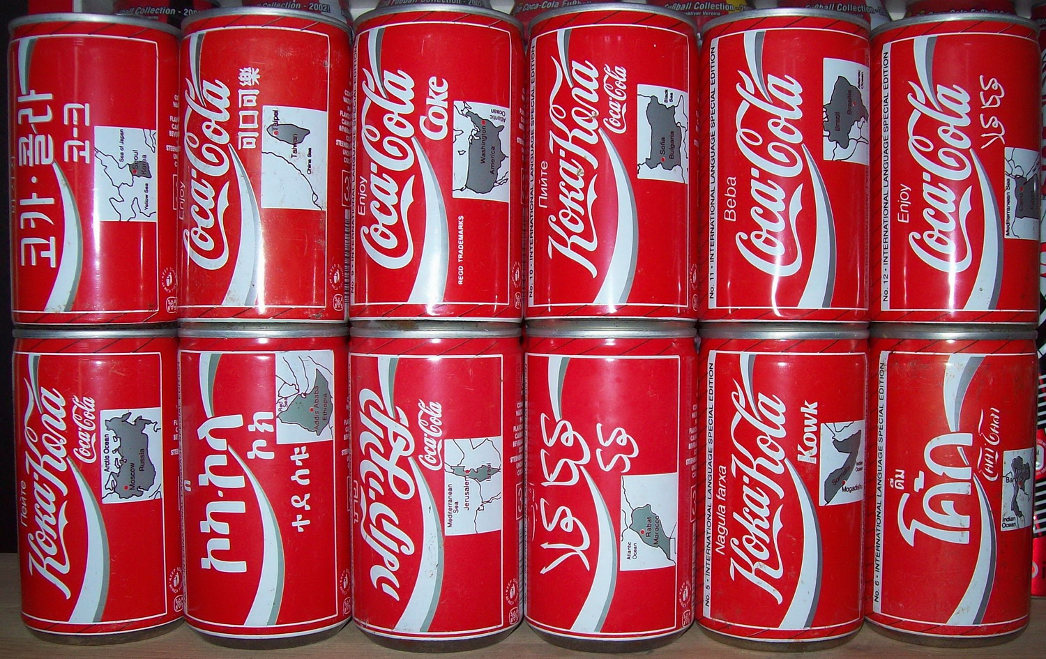 coke cans around the world