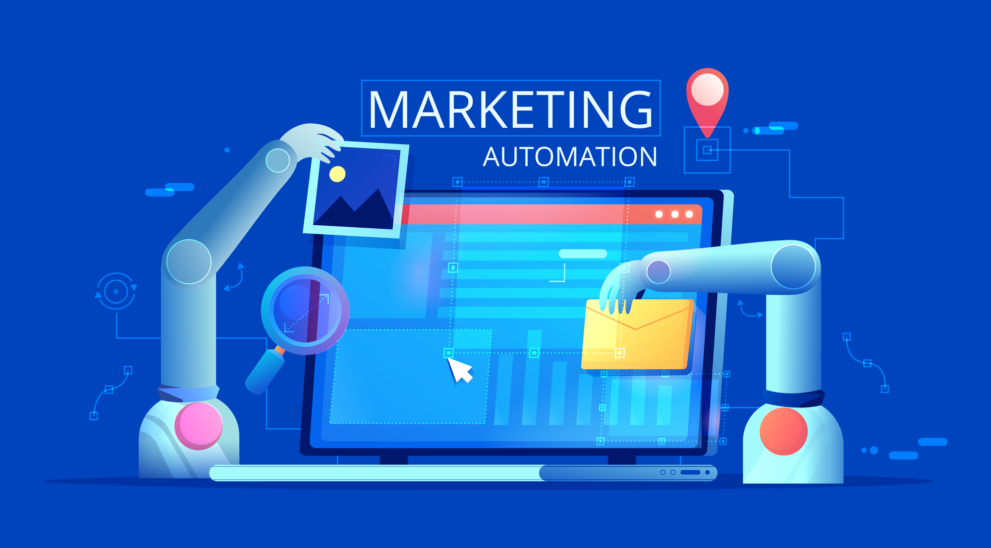 marketing automation vector