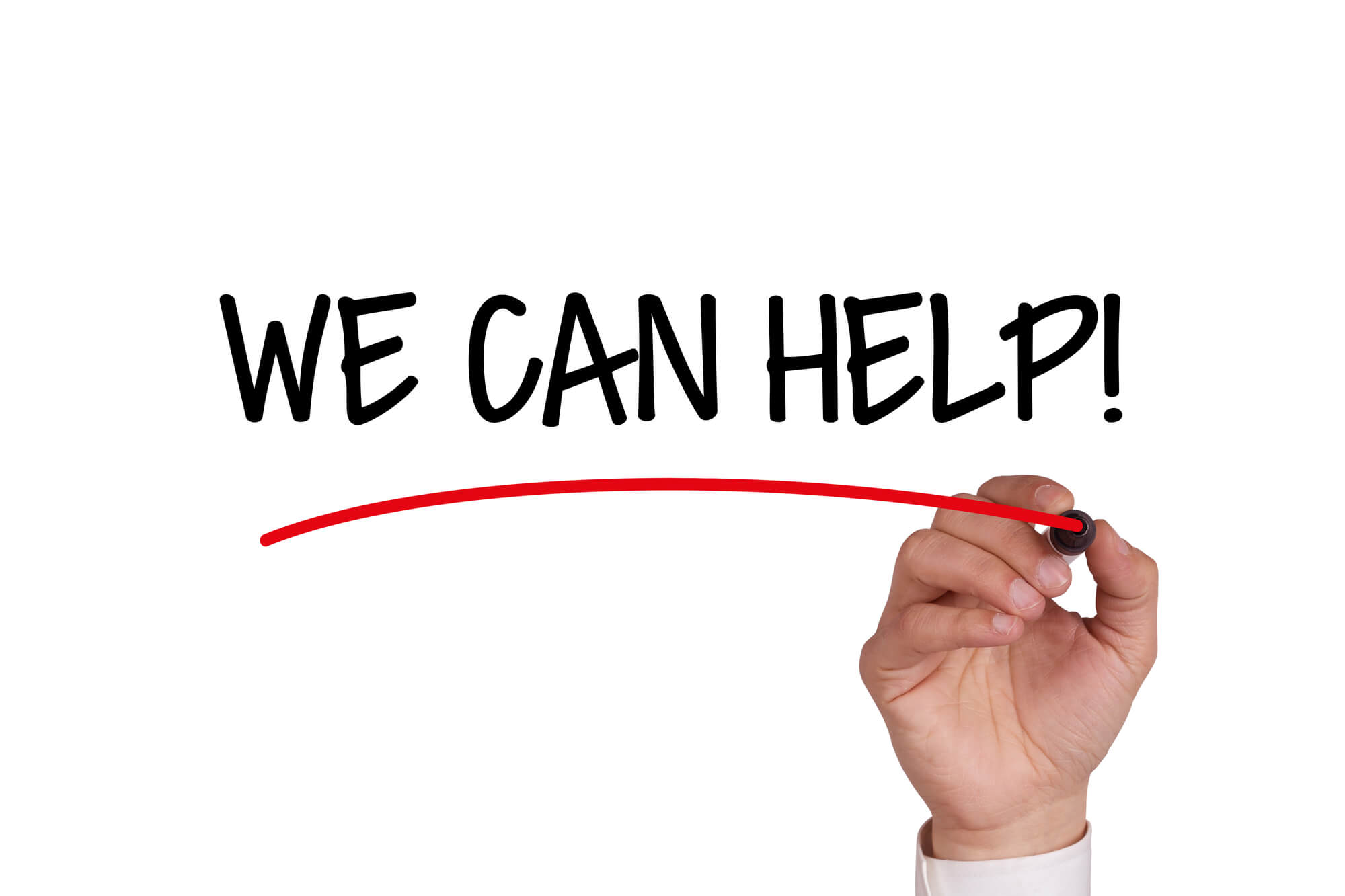 we can help writing on whiteboard