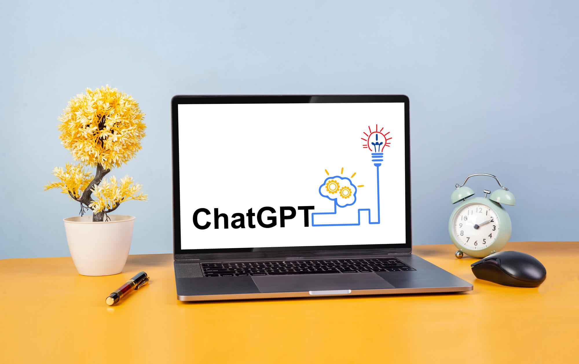 laptop screen showing chatgpt concept