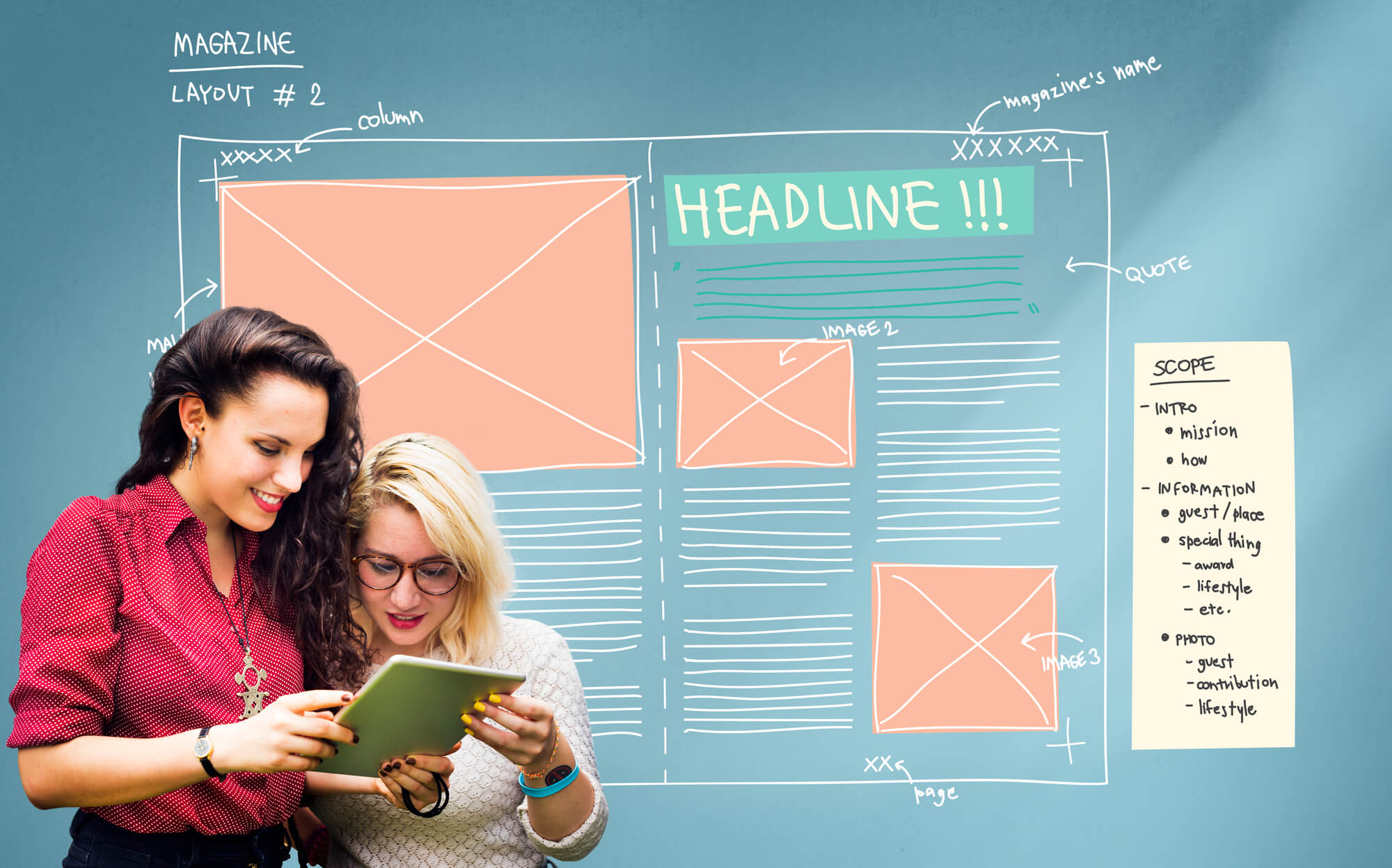 planning for magazine content