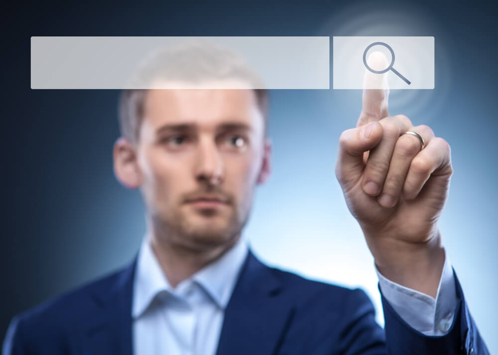 Doing keyword research.