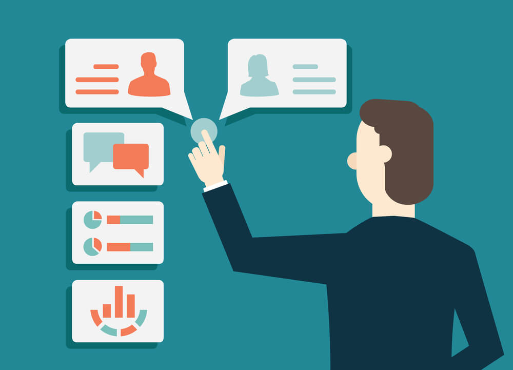 Digital marketing agency in Miami collecting customer data and creating customer profiles. 