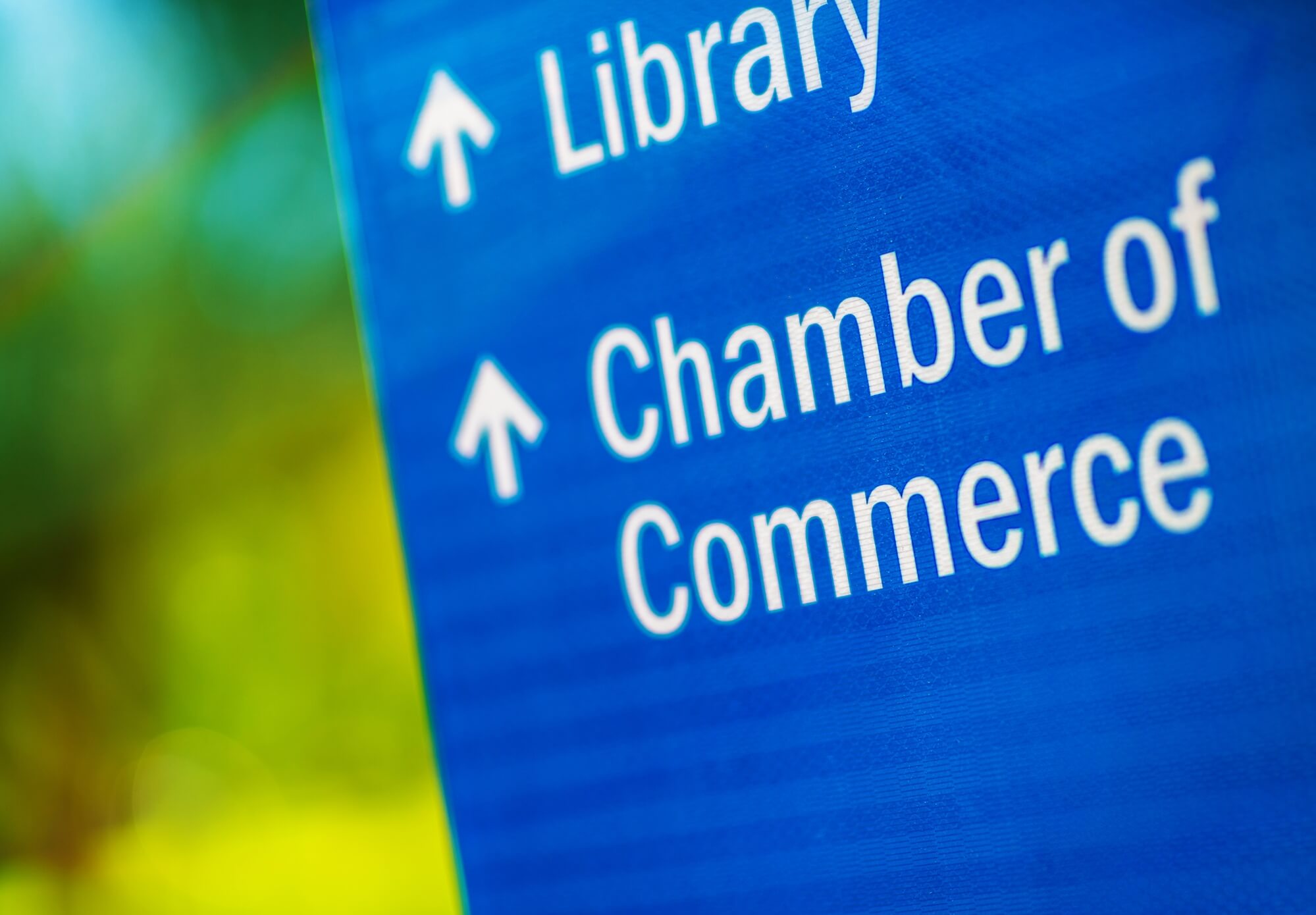 chamber of commerce sign