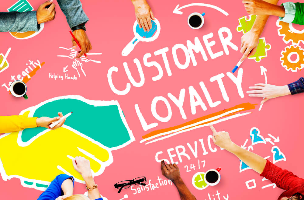 Customer loyalty concept.