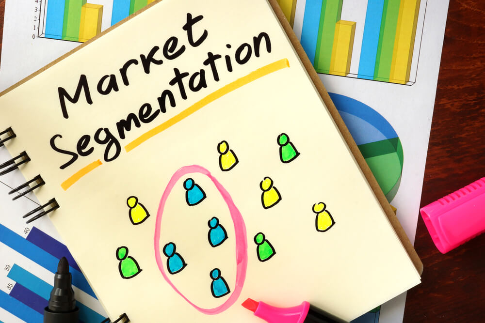 Market and customer segmentation concept.