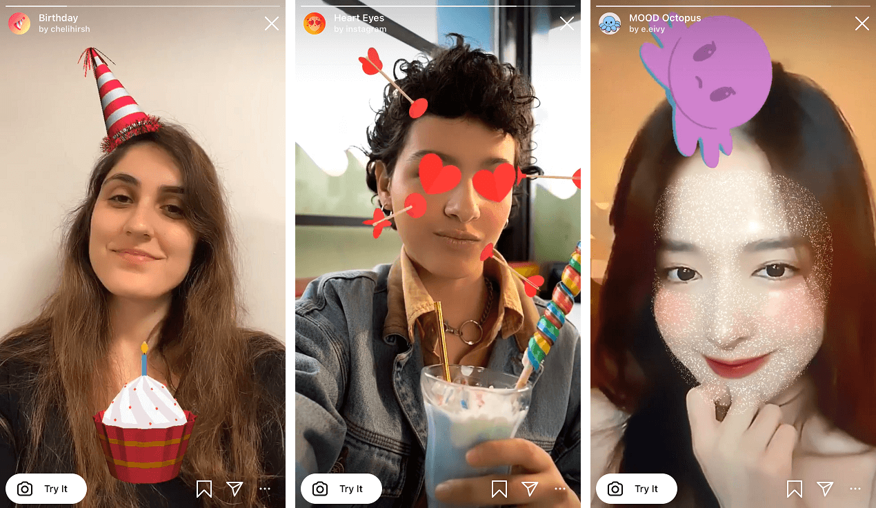 sample Instagram filters