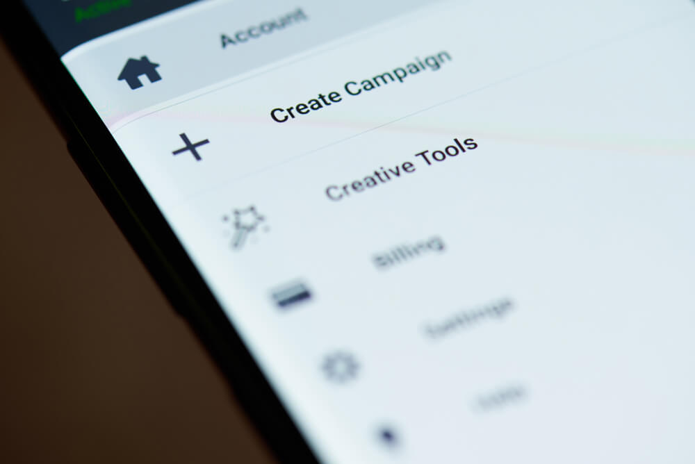 Photo of marketer setting up Facebook campaigns early for the holiday.