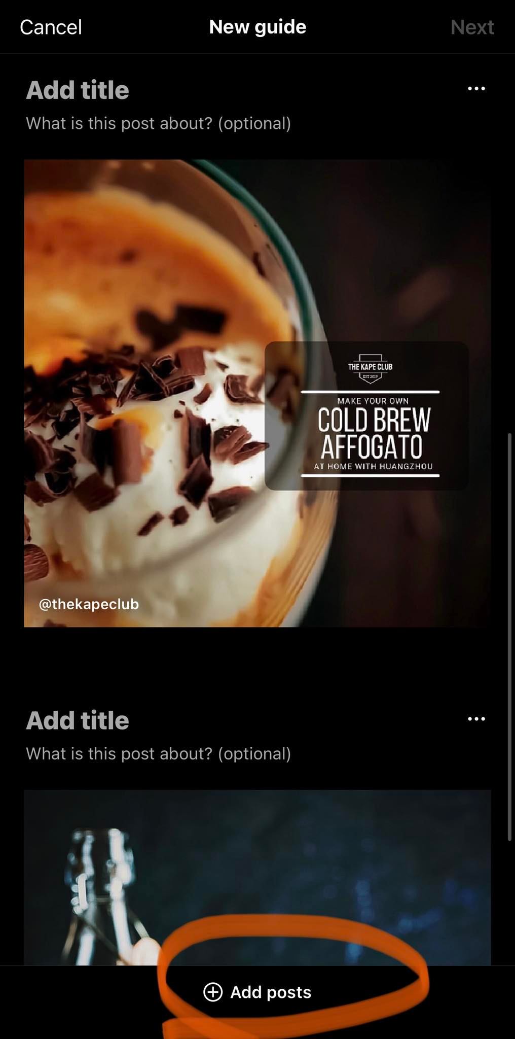Instagram tutorial step 3.3