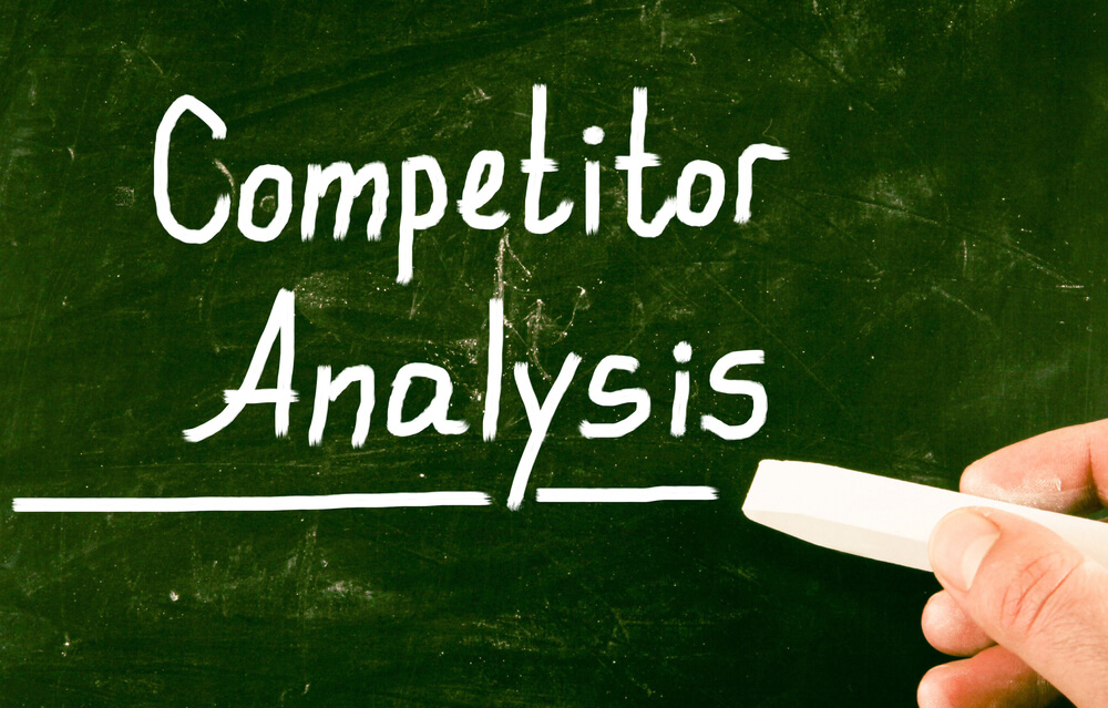 Competitor Analysis written on blackboard.