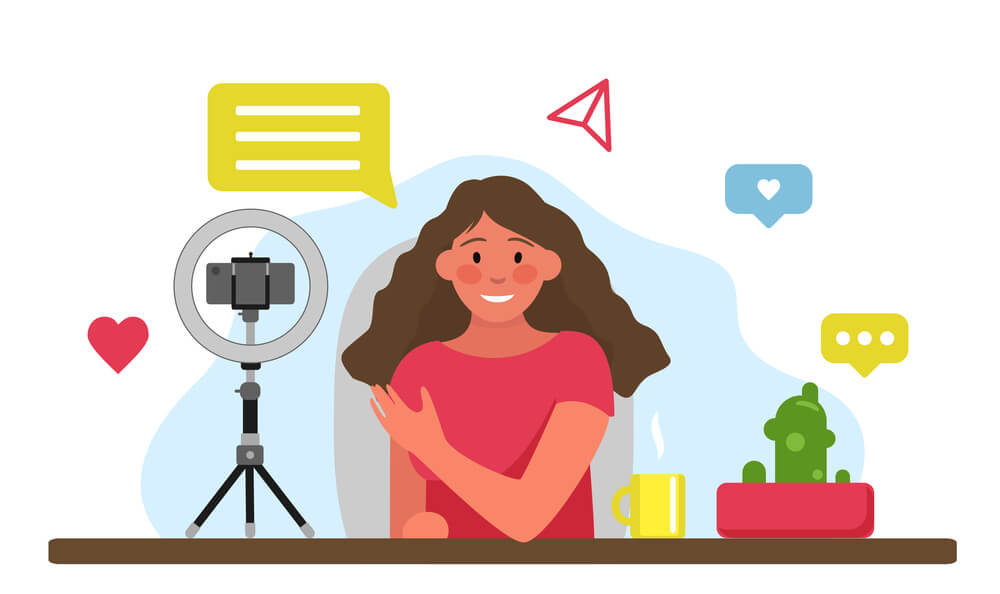 Brand ambassador promoting goods and services.