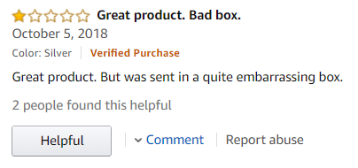 sample negative customer review