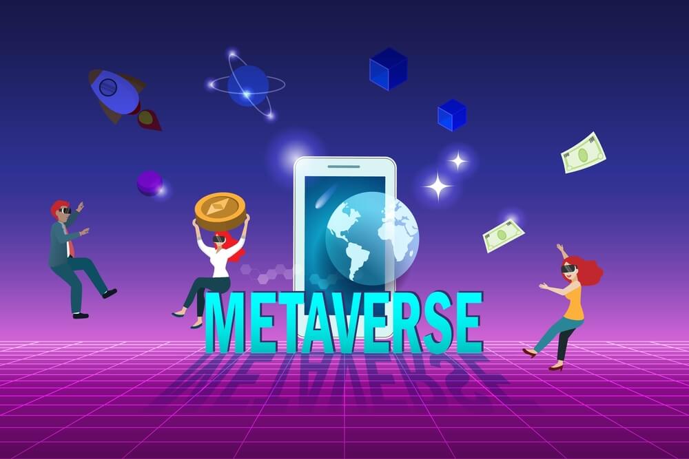 Concept of what marketing in the metaverse will look like.