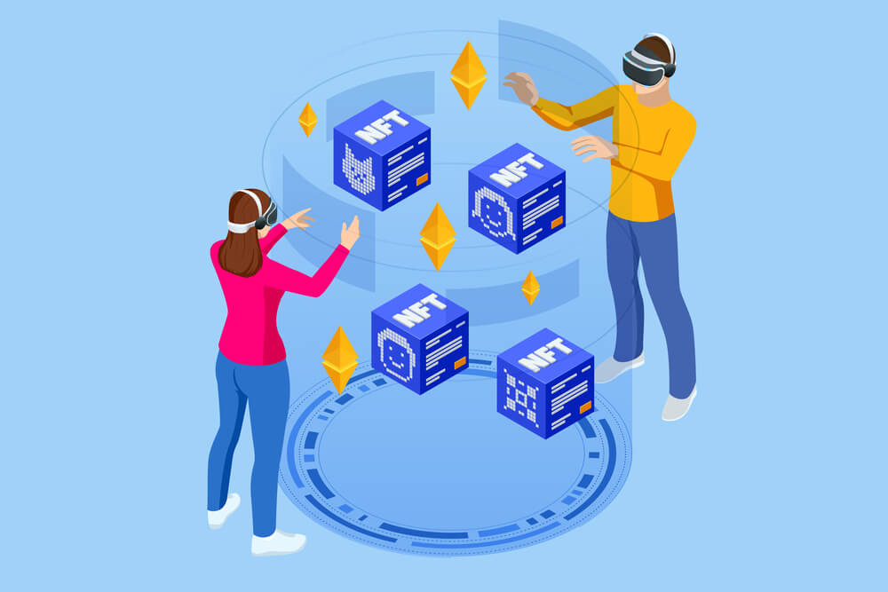 users playing NFT games.